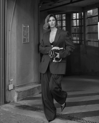 Carmella Rose at Paris Fashion Week 2025 for Stella McCartney FallWinter