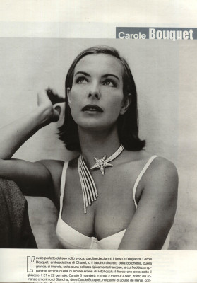 Carole Bouquet ~ AMICA ITALIA JANUARY 1998 BY CHRISTOPH KLAUKE