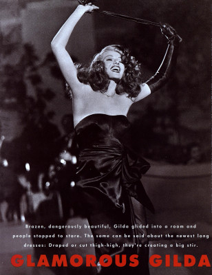 Carre Otis for US Harper's Bazaar June 1992 Glamorous Gilda by Andrea Blanch