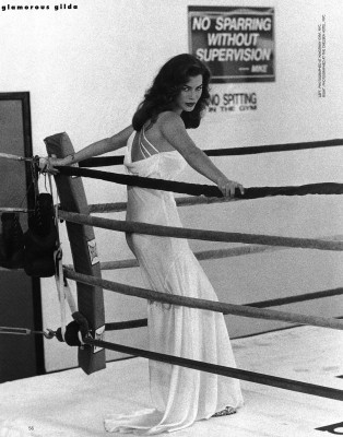 Carre Otis for US Harper's Bazaar June 1992 Glamorous Gilda by Andrea Blanch