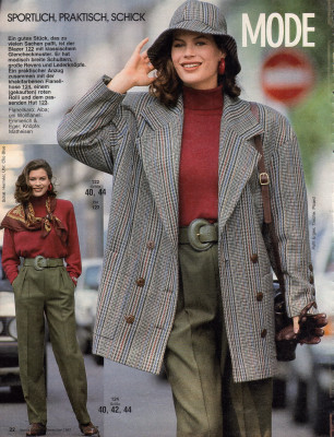 Carre Otis for Burda Germany December 1987