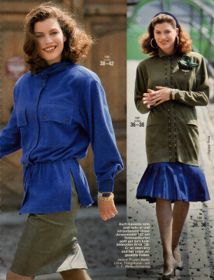 Carre Otis for Burda Germany December 1987