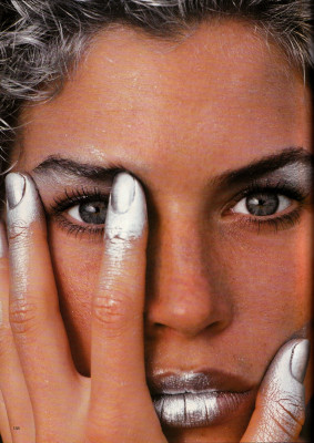 Carre Otis ~ Vogue UK April 1989 by Herb Ritts