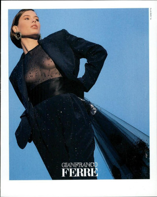 Carre Otis ~ Gianfranco Ferre SS 1989 by Herb Ritts