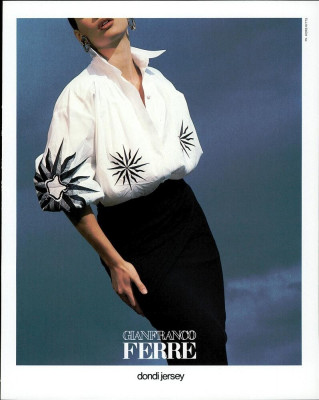 Carre Otis ~ Gianfranco Ferre SS 1989 by Herb Ritts