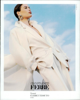 Carre Otis ~ Gianfranco Ferre SS 1989 by Herb Ritts