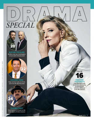 CATE BLANCHETT in Foxtel Magazine, April 2020