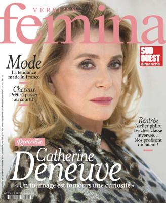 Catherine Deneuve – Version Femina September 2019 Issue