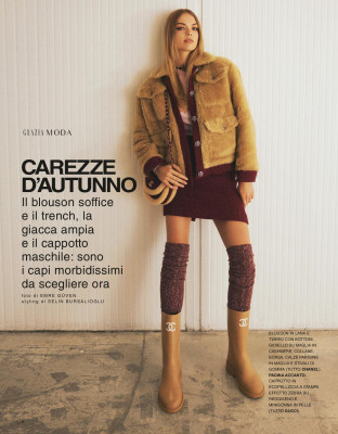 Chane Husselmann ~ Grazia Italia 22.09.2022 by  Emre Güven