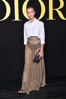 Charlize Theron at Dior Fashion Show at Paris Fashion Week 09/26/2023