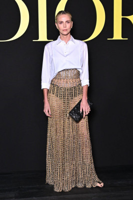 Charlize Theron at Dior Fashion Show at Paris Fashion Week 09/26/2023