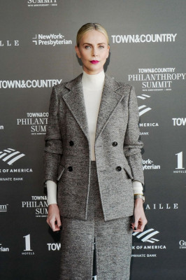 Charlize Theron at Town &amp;amp; Country Philanthropy Summit in NY 11/02/23