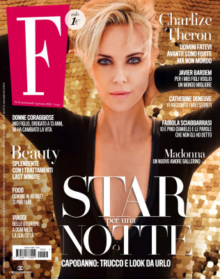 CHARLIZE THERON in F Magazine, January 2020