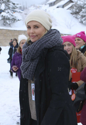 Charlize Theron – Women’s March on Main Street Park City in Park City