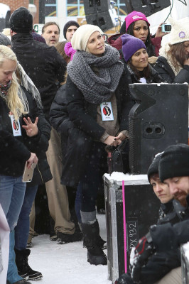 Charlize Theron – Women’s March on Main Street Park City in Park City