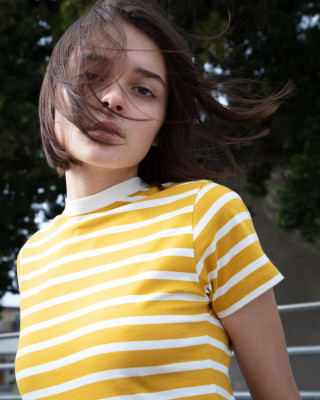 Charlotte Lawrence – Hanes x Karla Stripes Collection 2019