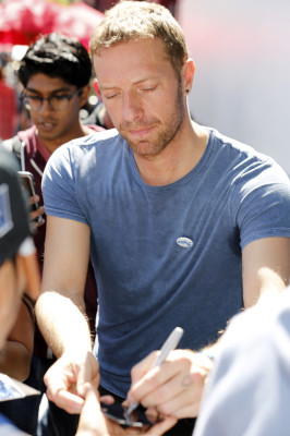 Chris Martin - Hollywood Walk of Fame Ceremony for Elvis Duran 03/02/2017