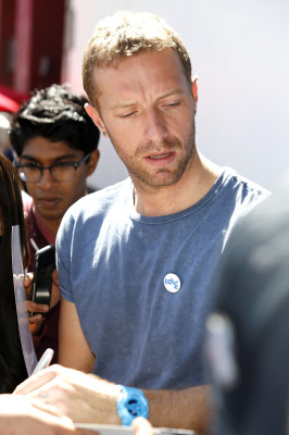 Chris Martin - Hollywood Walk of Fame Ceremony for Elvis Duran 03/02/2017