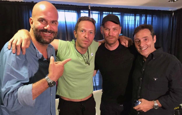 Chris Martin in Milan July 2017
