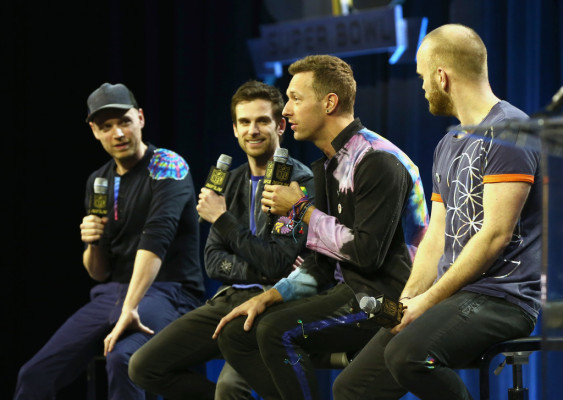 Chris Martin - Pepsi Super Bowl Halftime Press Conference in San Francisco