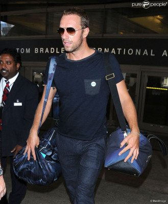 Chris Martin at LAX 09/06/2014
