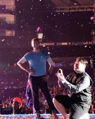 Chris Martin in Melbourne, Australia 12/09/2016
