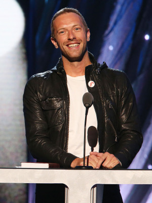 Chris Martin - Rock And Roll Hall Of Fame Induction Ceremony in NY 04/10/2014