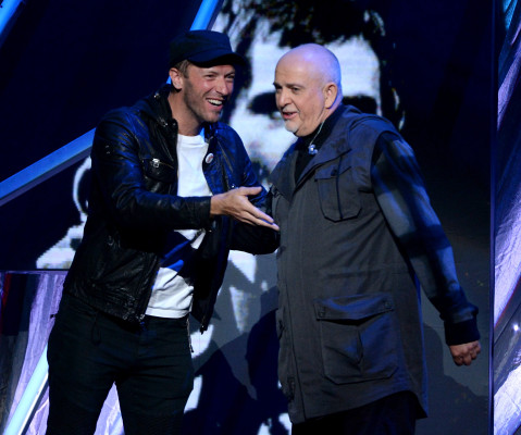 Chris Martin - Rock And Roll Hall Of Fame Induction Ceremony in NY 04/10/2014