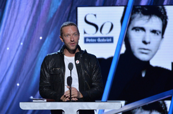 Chris Martin - Rock And Roll Hall Of Fame Induction Ceremony in NY 04/10/2014