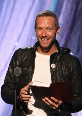 Chris Martin - Rock And Roll Hall Of Fame Induction Ceremony in NY 04/10/2014