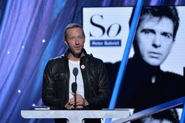 Chris Martin - Rock And Roll Hall Of Fame Induction Ceremony in NY 04/10/2014