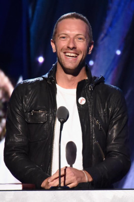 Chris Martin - Rock And Roll Hall Of Fame Induction Ceremony in NY 04/10/2014