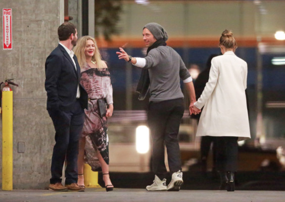 Chris Martin at Ellen Degeneres 60th birthday party in Los Angeles 02/10/2018
