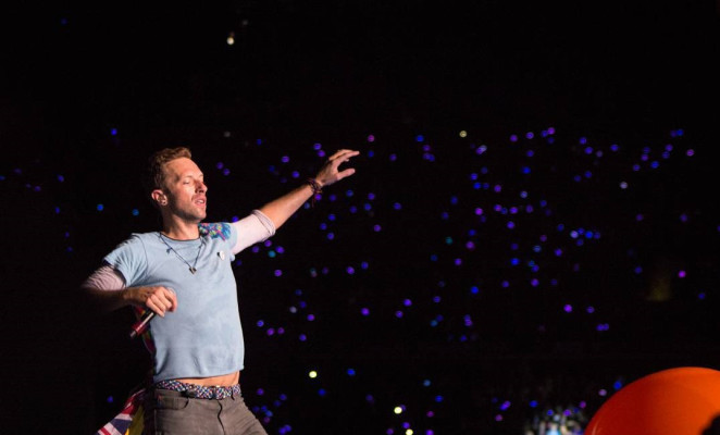 Chris Martin in Melbourne 12/10/2016