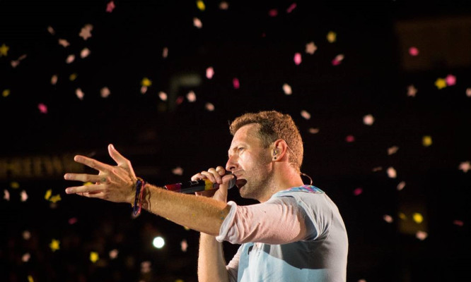 Chris Martin in Melbourne 12/10/2016