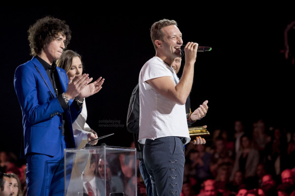 Chris Martin at NRJ Music Awards 2016 in Cannes