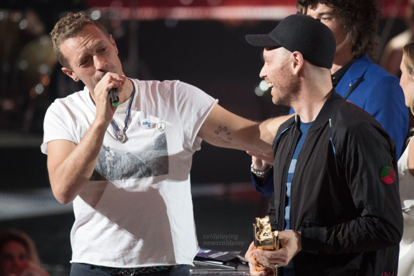 Chris Martin at NRJ Music Awards 2016 in Cannes