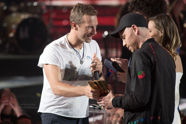 Chris Martin at NRJ Music Awards 2016 in Cannes