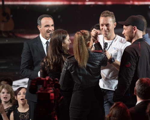 Chris Martin at NRJ Music Awards 2016 in Cannes