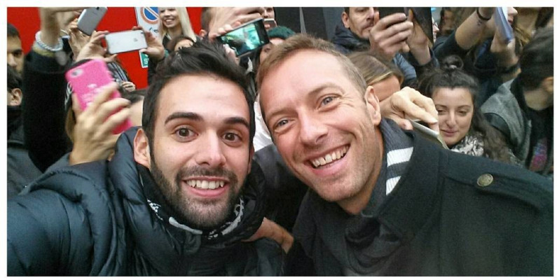 Chris Martin in Milan 11/13/2016