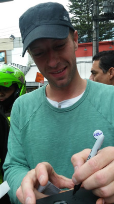 Chris Martin in Colombia 04/14/2016