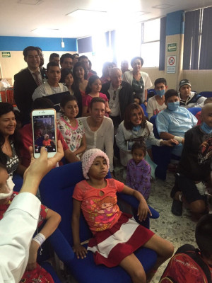 Chris Martin at Hospital in Mexico 04/17/2016