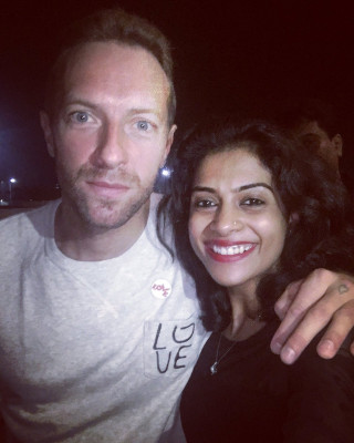 Chris Martin in Mumbai 11/17/2016