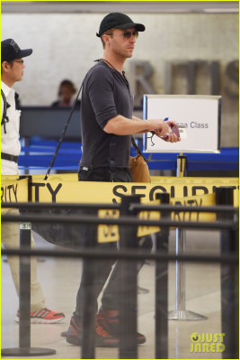 Chris Martin - JFK Airport in New York 07/20/2015