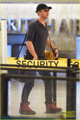 Chris Martin - JFK Airport in New York 07/20/2015