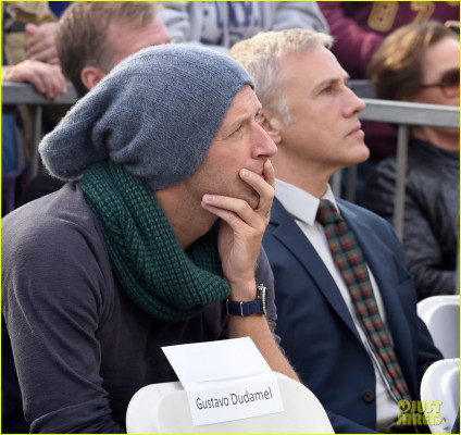 Chris Martin - LA Philharmonic Gustavo Dudamel at Walk of Fame Ceremony 01/22/19