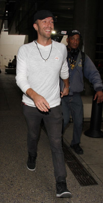 Chris Martin at LAX 12/22/2015