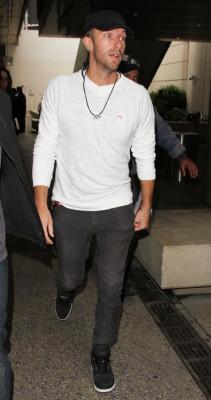 Chris Martin at LAX 12/22/2015