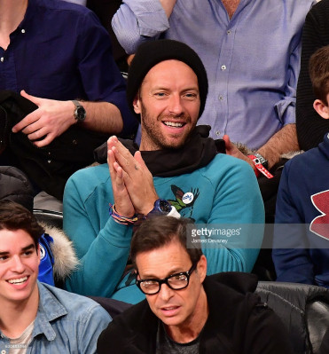 Chris Martin - Nets vs. Warriors game in Brooklyn, December 2016 
