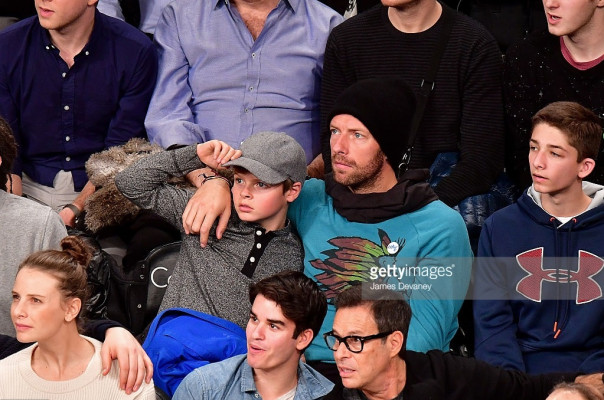 Chris Martin - Nets vs. Warriors game in Brooklyn, December 2016 